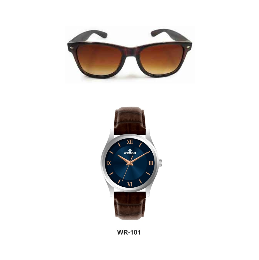 Combo 2 _ Wrogn Watch & Sunglass Combo