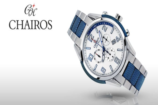Chairos Silver Mist Gents and Ladies Watch Combo