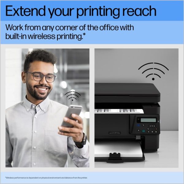 Roll over image to zoom in HP Laserjet Pro M126Nw All-in-One B&W Monochrome Printer for Home: Print, Copy, & Scan, Compact, Easy Mobile Printing, Black - Image 3