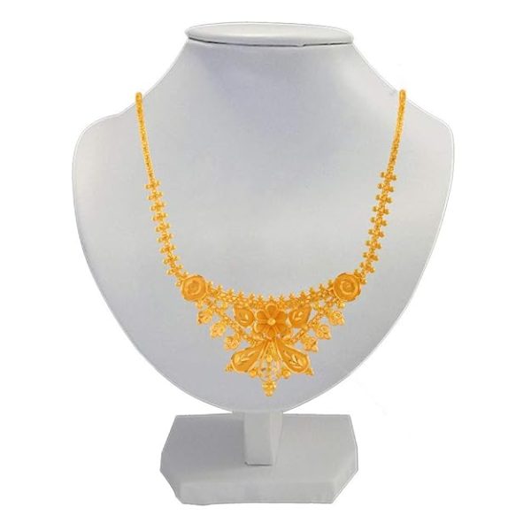 Yellow Gold Metal Necklace - 8.22 Grams - Image 2