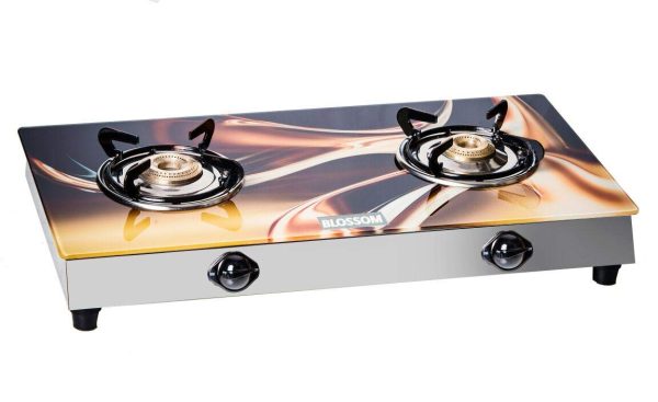 Blossom Glass Top - 2 Burner - Gold