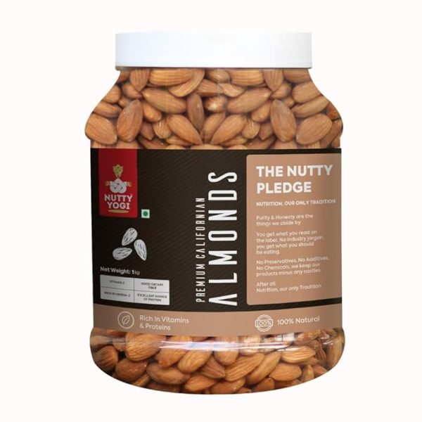 Nutty Yogi Californian Almonds | 100% Natural Premium Californian Almonds Healthy and Tasty Dry Fruits Delicious Snacks (5Kg)