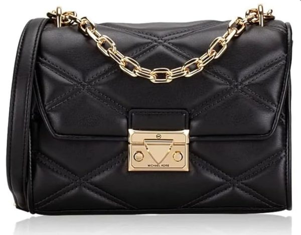 Michael Kors Womens Serena Medium Flap Shoulder Bag - Image 4