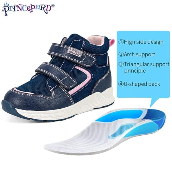 Toddlers Orthopedic Shoes，Kids High-top Corrective Sneakers for Boys and Girls with Arch and Ankle Support, Non-Slip Soles - Image 3