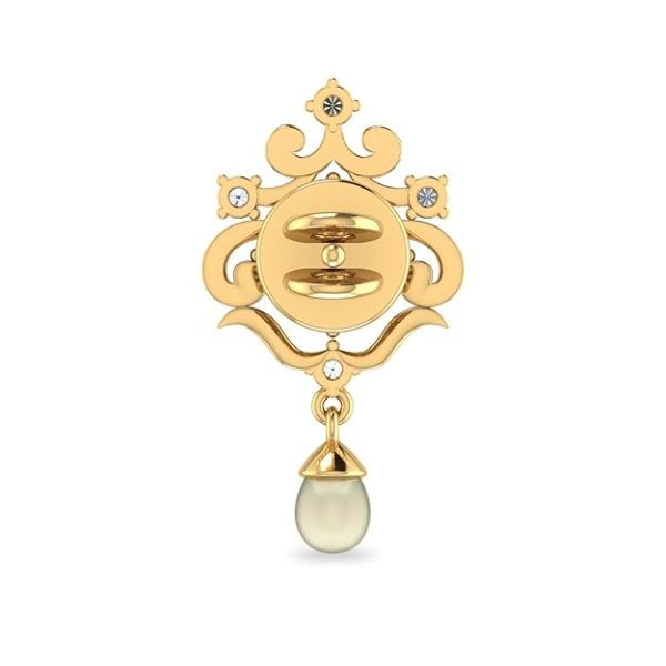 The Zelmira 18KT Yellow Gold and Diamond Earrings - Image 4