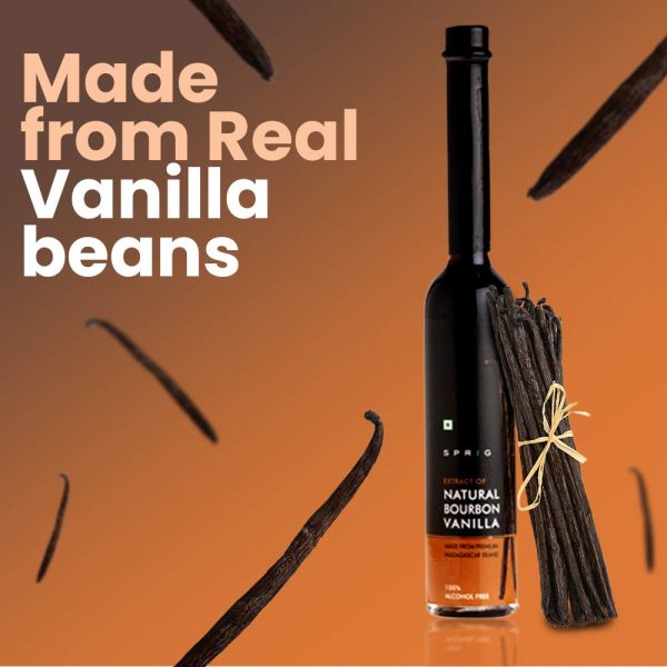 Sprig All Natural Bourbon Vanilla Extract Bottle, 50 ml & Extract of Natural Bourbon Vanilla, 100 ml - Image 3