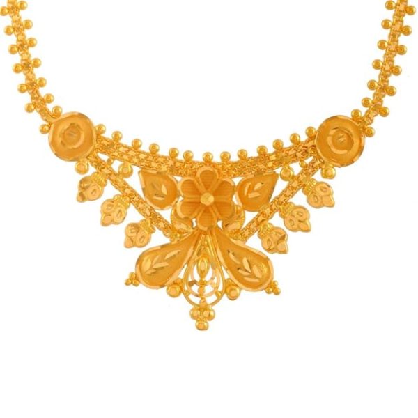 Yellow Gold Metal Necklace - 8.22 Grams - Image 3