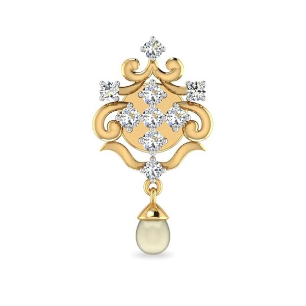 The Zelmira 18KT Yellow Gold and Diamond Earrings - Image 2