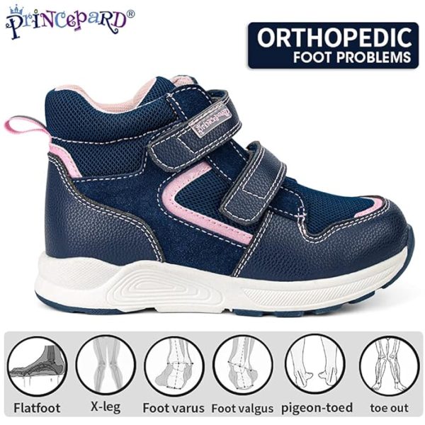 Toddlers Orthopedic Shoes，Kids High-top Corrective Sneakers for Boys and Girls with Arch and Ankle Support, Non-Slip Soles - Image 4