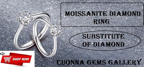 Cuonna Gems Gallery GRA Certified 1 Carat Moissanite Diamond Ring Eye Clean Cushion Cut Real 22Kt Gold Pure White Gold Ring For Women Mojanite VVS1 Clarity Flawless Gem Sone Ki Anguthi Ladies - Image 5