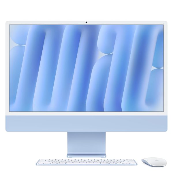 Apple 2024 iMac All-in-One Desktop Computer with M4 chip with 10-core CPU and 10-core GPU: Built for Apple Intelligence, 60.96 cm (24″) Retina Display, 16GB Unified Memory, 256GB SSD Storage; Blue