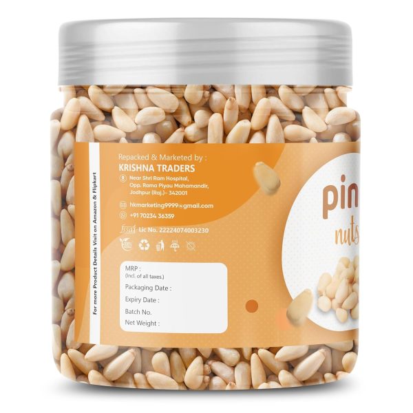 Heaven Bites Pine Nuts | Without Shell | Chilgoza Giri | Chilgoja Seeds | Pine Seeds Jumbo Size | Pure Dry Fruits (1kg)