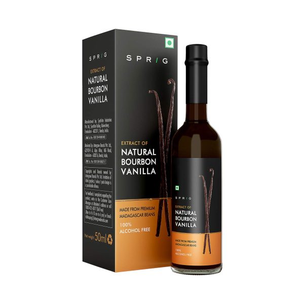Sprig All Natural Bourbon Vanilla Extract Bottle, 50 ml & Extract of Natural Bourbon Vanilla, 100 ml - Image 4