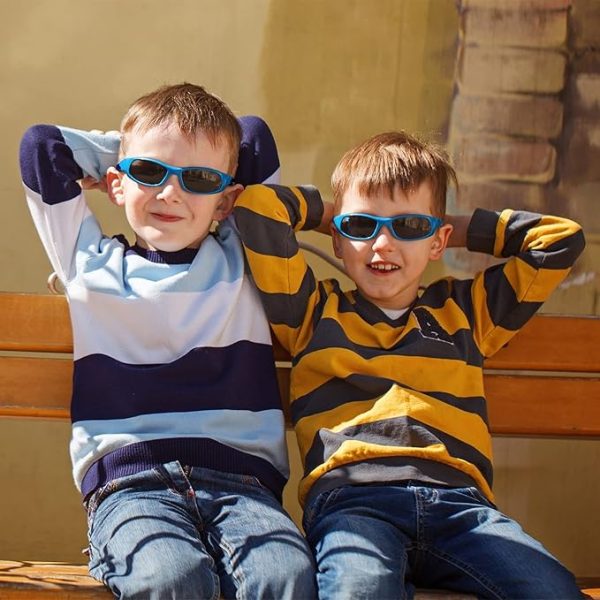 DYLB 3 Pack Flexible Kids Polarized Sunglasses For Boys Girls With Strap, Sport Sunglasses for Children Age 3-10 - Image 3