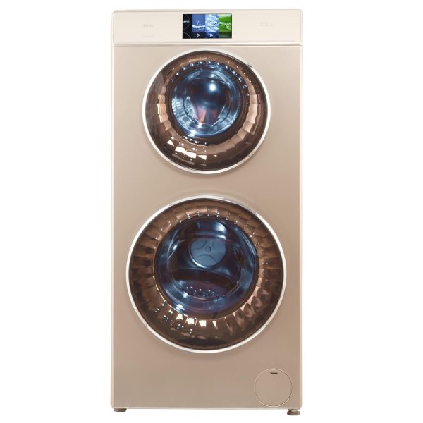Haier 12 Kg 5 Star Inverter Direct Motion Motor Fully Automatic Front Load Washing Machine (HWD120-B1558, 525 Duo Wash, Washer, Dyer, Golden) - Image 3