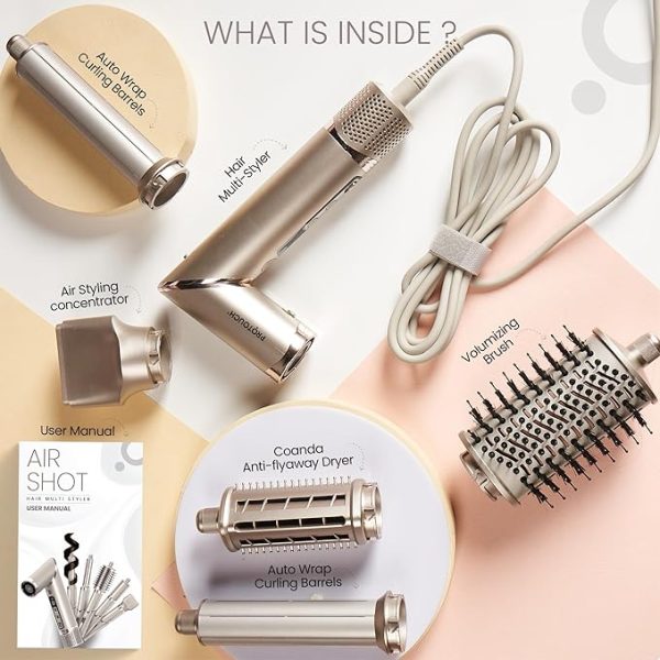 PROTOUCH Airshot All in 1 Hair Multi Styler for Curl, Smooth, Dry, Blow & Volume - Image 3