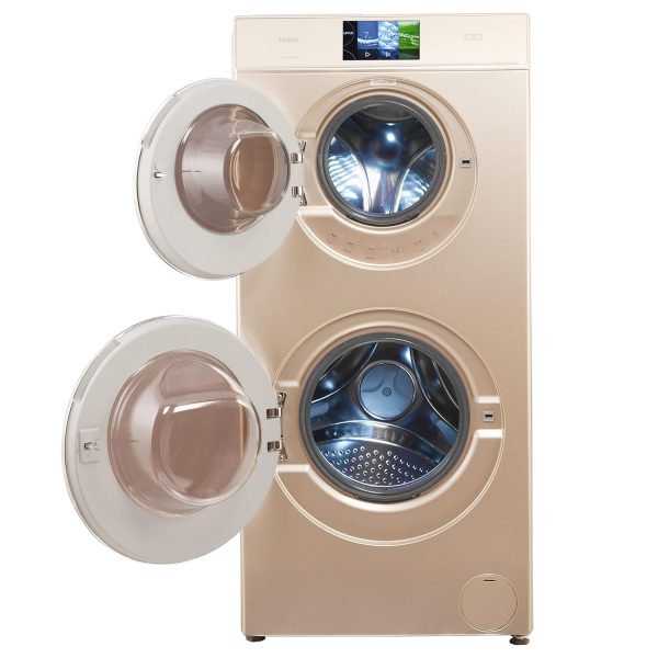 Haier 12 Kg 5 Star Inverter Direct Motion Motor Fully Automatic Front Load Washing Machine (HWD120-B1558, 525 Duo Wash, Washer, Dyer, Golden) - Image 4
