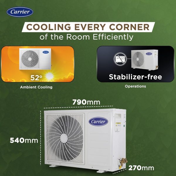 Carrier 1.5 Ton 3 Star Wi-Fi Smart Flexicool Inverter Split AC - Image 4
