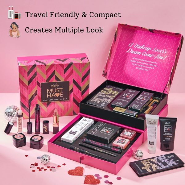 Iba Must Have Complete Makeup Box for Women (Fair) with 11 Essential Products | Waterproof | Bridal Makeup | Full Face Makeup | 100% Vegan & Cruelty Free
