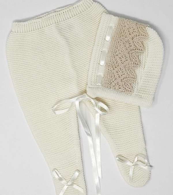 Newborn Baby Knitted Clothes Set, Coming Home or Any Occasion Knit Outfit - Image 3