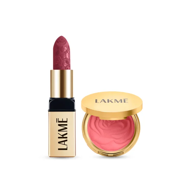 Lakme-Pink Blossom Lip + Blush Combo