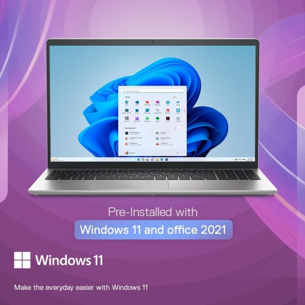 Dell DB16255, AMD R7-350 AI Processor, 16GB LPDDR5X RAM, 1TB SSD, FHD Plus 16"/40.64 cm, Win 11+Office H&S 2024, Ice Blue, 1.83 Kg, 300 Nits IPS Display, AMD Radeon Graphics, AI Powered Laptop - Image 4