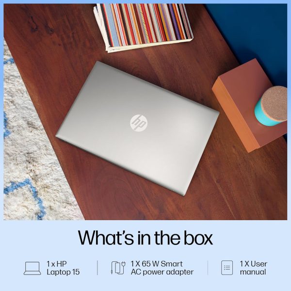 HP 15,Intel Ultra 5 125H (16GB DDR5, 1TB SSD) FHD, IPS, 15.6''/39.6cm, Win11, M365 Basic(1yr)*Office24, Silver, 1.65kg, fd1255tu, Intel Arc Graphics, FHD Camera w/Shutter, AI Powered Laptop - Image 3